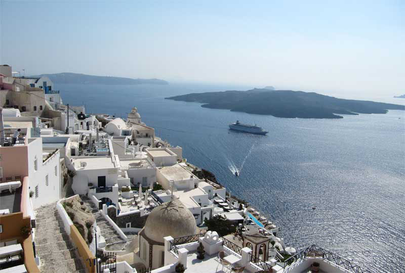 santorini kaldera ifaisteio