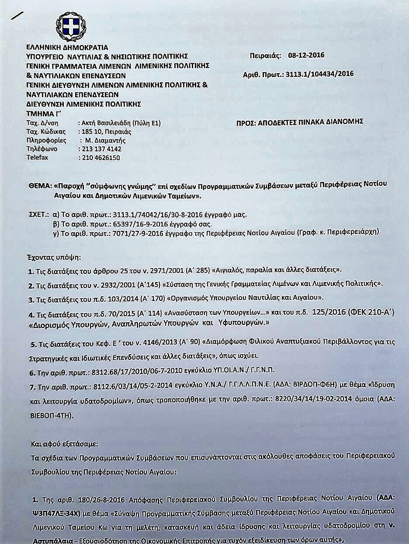 apofasi koyroymplis ydatodromia