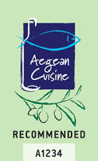 aegean cuisine reccomended logo