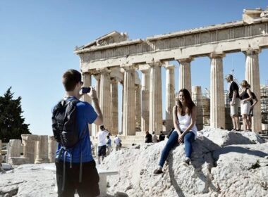 touristes akropoli