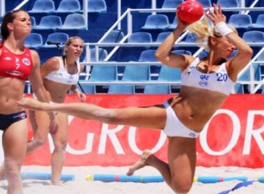 beach handball paros