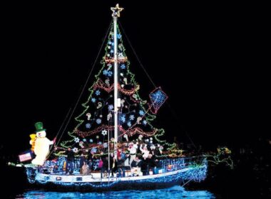 christmas boat