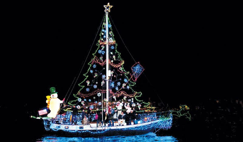 christmas boat