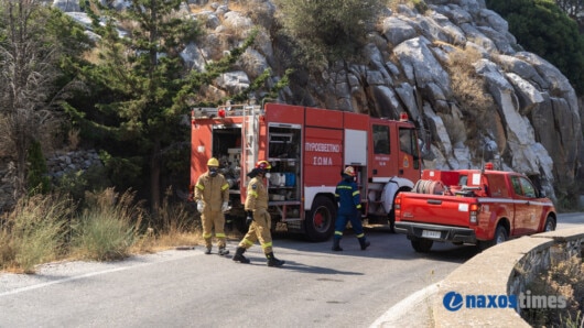 Νάξος: Πολύ υψηλός κίνδυνος πυρκαγιάς την Κυριακή – Αυξημένη επιφυλακή και απαγόρευση κυκλοφορίας σε περιοχές του νησιού
