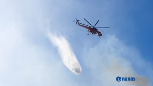 Υπό μερικό έλεγχο η πυρκαγιά στην Κύθνο