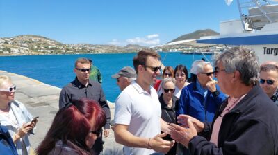 Πάρος: O Πρόεδρος του ΣΥΡΙΖΑ Στέφανος Κασσελάκης στο νησί – Τι δήλωσε (video)