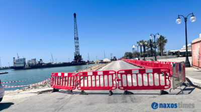 Χώρα-Νάξος: Κλείσιμο και αμφιδρόμηση τμήματος της παραλιακής οδού την Παρασκευή 31 Μαΐου 2024