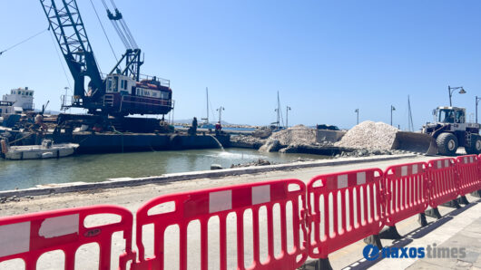 Χώρα-Νάξος: Κλείσιμο και αμφιδρόμηση τμήματος της παραλιακής οδού τη Κυριακή 2 Ιουνίου 2024