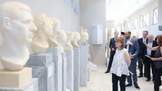 Η ΠτΔ Κ. Σακελλαροπούλου εγκαινίασε το ανακαινισμένο Αρχαιολογικό Μουσείο Δήλου