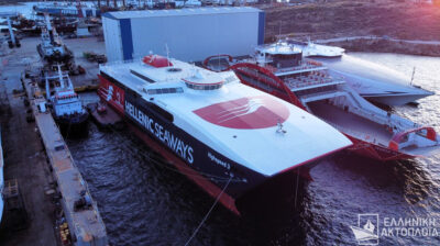 Το THUNDER φόρεσε τα χρώματα της Hellenic Seaways