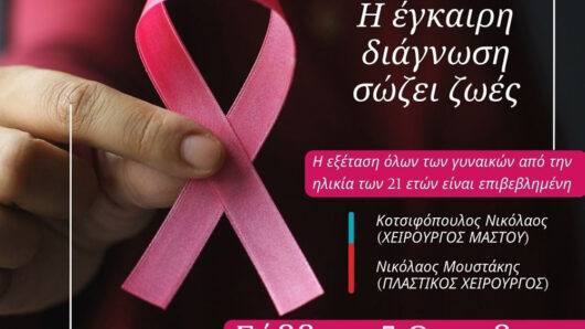 Naxos Medical: Δωρεάν προληπτική εξέταση στήθους μέχρι τις 5 Οκτωβρίου