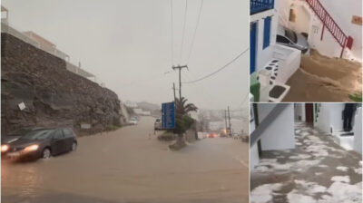 Μύκονος: Ξεκινά η διαδικασία υποβολής αιτήσεων από τους πληγέντες από τις πλημμύρες πολίτες και επιχειρηματίες