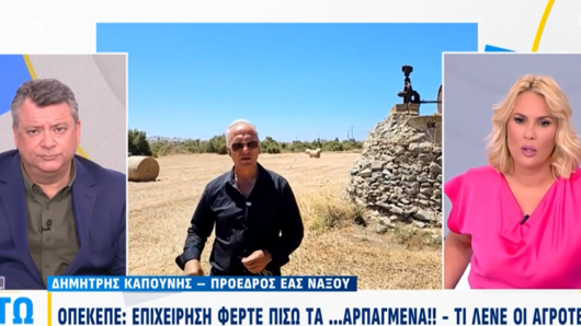 Δ. Καπούνης: «Ψευδείς δηλώσεις και το 2025 στη Νάξο και… δεν θα ανοίξει μύτη!» (video)