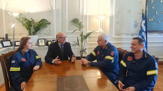 Συνάντηση γνωριμίας Γ. Λεονταρίτη με τη νέα ηγεσία του Πυροσβεστικού Σώματος