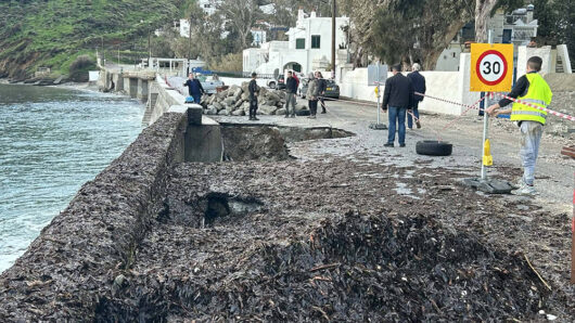 Άνδρος: Έναρξη έργων αποκατάστασης μετά τη σφοδρή κακοκαιρία
