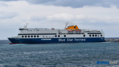 Νάξος: Έσπασε κάβος του Blue Star 1 κατά τον κατάπλου στο λιμάνι