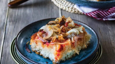 Λαδένια με πελτέ και ξερή ρίγανη