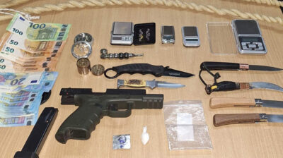 Συνελήφθη 45χρονος ημεδαπός για ενδοοικογενειακή βία, κατοχή ναρκωτικών ουσιών και οπλοκατοχή στη Ρόδο