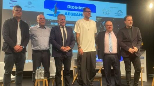 8o AegeanBall Festival-Γ. Πρίντεζης: «Ιδιαίτερα χαρούμενος φέτος γιατί έχουν ξεκινήσει οι εργασίες στο κλειστό της Σύρου» (video)