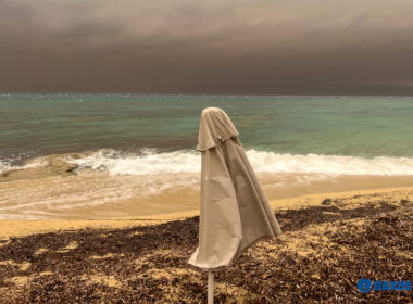 Αφρικανική σκόνη λασποβροχή Νάξος