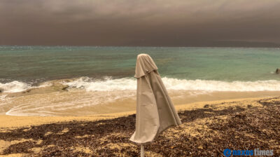 Αφρικανική σκόνη λασποβροχή Νάξος