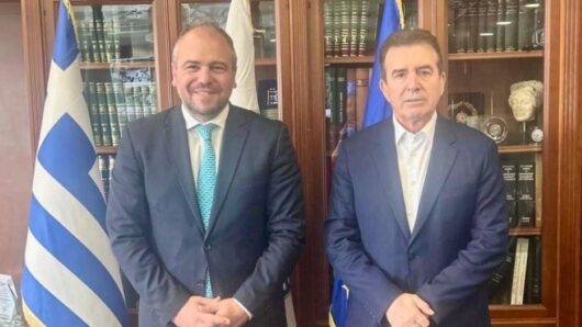 Συνάντηση Φίλιππου Φόρτωμα με τον Υπουργό Προστασίας του Πολίτη, Μιχάλη Χρυσοχοΐδη