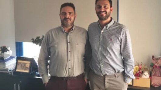 Συνάντηση του προέδρου της Ε.Ξ.Σ Αντώνη Παγώνη με τον Πρόεδρο της Ένωσης Λιμενικών Νοτιοανατολικού Αιγαίου Νίκο Σιγάλα