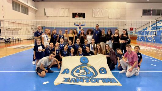Συγχαρητήρια της Ένωσης Ξενοδόχων Σαντορίνης στον Α.Ο. Θήρας για την κατάκτηση του Πρωταθλήματος Κυκλάδων