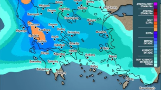 Καιρός: Αστάθεια στο μεγαλύτερο μέρος της χώρας – Σάββατο με ισχυρές καταιγίδες και σκόνη