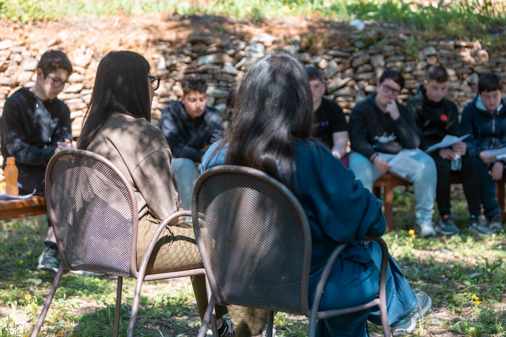 Μαθητές γυμνασίου Τριπόδων - Κάμπονες
