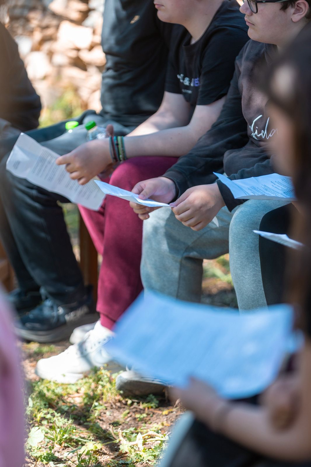Μαθητές γυμνασίου Τριπόδων - Κάμπονες