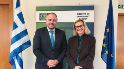 Συνάντηση Φίλιππου Φόρτωμα με την νέα Υφυπουργό Περιβάλλοντος και Ενέργειας για πολεοδομικά και χωροταξικά θέματα Κυκλάδων