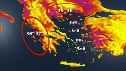 Καιρός: Ισχυρά μελτέμια έως 8 μποφόρ στο Αιγαίο – Έρχεται νέα άνοδος της θερμοκρασίας