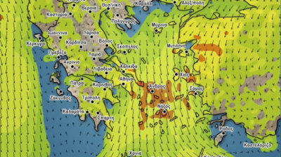 Καιρός: Μπόρες και καταιγίδες το Σάββατο – Ισχυροί βοριάδες έως 7 μποφόρ στις Κυκλάδες