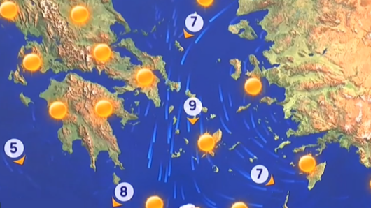 Καιρός: Θυελλώδη μελτέμια έως 9 μποφόρ στις Κυκλάδες – Πότε υποχωρούν οι άνεμοι