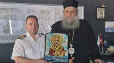 Αγιασμός στο «Blue Star Delos» από τον Μητροπολίτη Παροναξίας Καλλίνικο