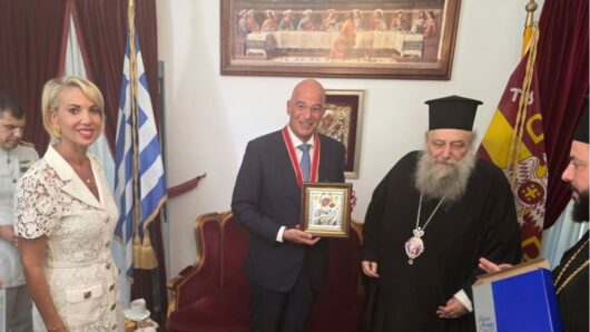 Στους εορτασμούς της Παναγίας της Εκατονταπυλιανής στην Πάρο η Κατερίνα Μονογυιού, ως εκπρόσωπος του Προέδρου της Βουλής