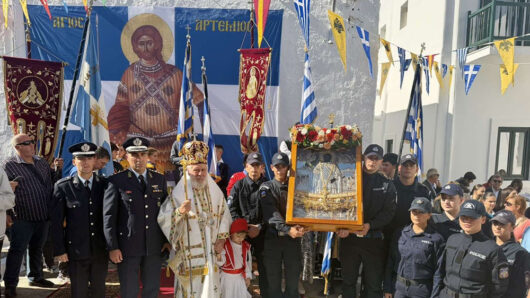 Με λαμπρότητα ο εορτασμός της Ημέρας της Ελληνικής Αστυνομίας και του Αγίου Αρτεμίου στο Νότιο Αιγαίο